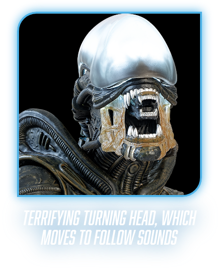 TERRIFYING TURNING HEAD, WHICH MOVES TO FOLLOW SOUNDS